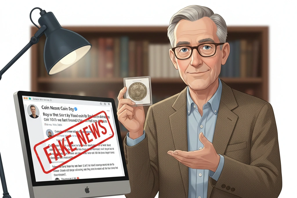 Calm expert correcting misinformation